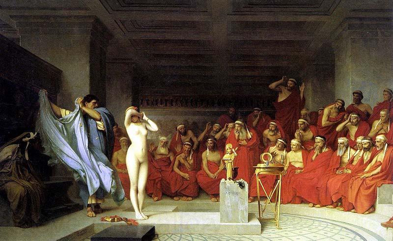 Jean-Leon Gerome Phryne before the Areopagus, Norge oil painting art